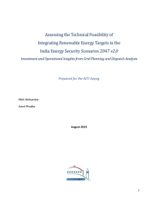 Assessing the Technical Feasibility of Integrating Renewable