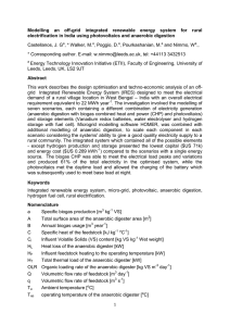 Modelling an off-grid integrated renewable energy system for rural