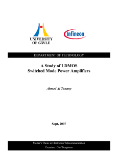 A Study of LDMOS Switched Mode Power Amplifiers