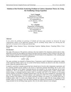 Solution of the Particles Scattering Problem in Unitary Quantum