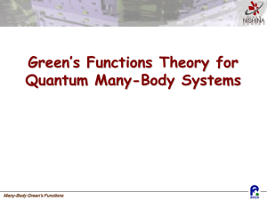 Applications of Green`s Function Theory in Atoms and Nuclei