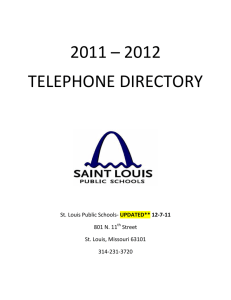 2011 – 2012 telephone directory