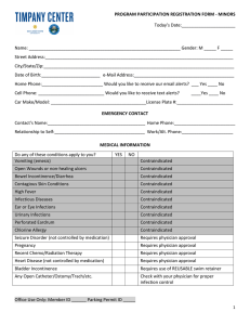 Program Registration Form - Minor