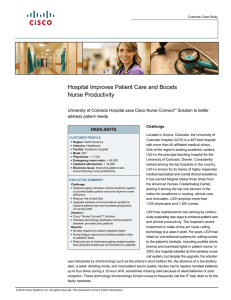 Hospital Improves Patient Care and Boosts Nurse Productivity