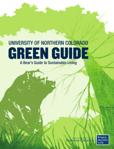 Green Guide - University of Northern Colorado