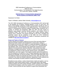 CFP - IEEE ICC 2014