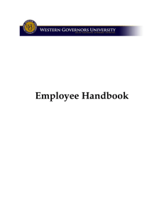 Employee Handbook - Online University