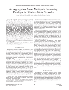 An Aggregation Aware Multi-Path Forwarding Paradigm for Wireless
