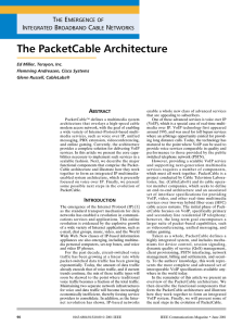 The PacketCable Architecture