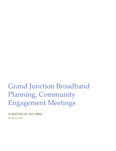 Broadband Community Engagement Meetings Summary