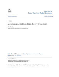 Consumer Lock-In and the Theory of the Firm