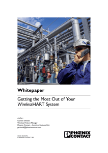 Getting the most out of your WirelessHART system