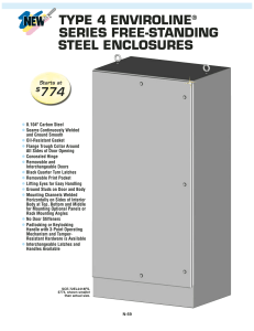 type 4 enviroline® series free-standing steel enclosures