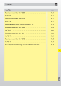 13. 01 Han® Q Contents