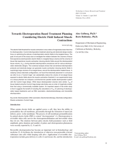 Towards Electroporation Based Treatment Planning Considering