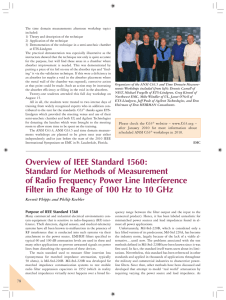 Overview of IEEE Standard 1560: Standard for Methods of