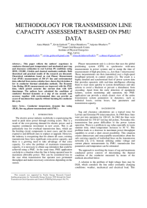 methodology for transmission line capacity assessement based on