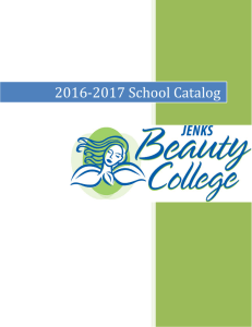 School Catalog 16-17 - Jenks Beauty College