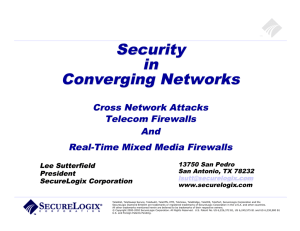 Security in Converging Networks
