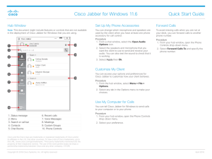 Quick Start Guide for Cisco Jabber for Windows 11.6