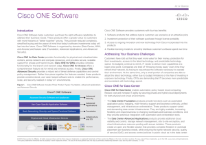 Cisco ONE Software At-a
