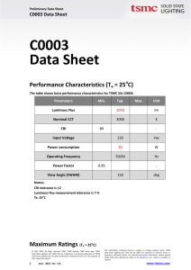 C0003 Data Sheet