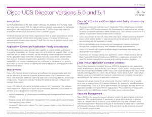 Cisco UCS Director Versions 5.0 and 5.1