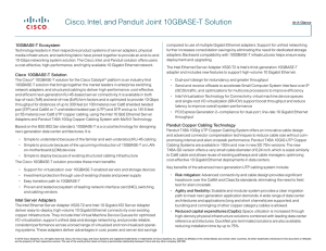 10GBASE-T Ecosystem At-a-Glance