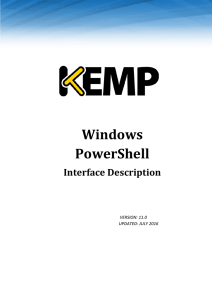 PowerShell - KEMP Technologies