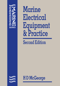 Marine Electrical Equipment and Practice Second edition
