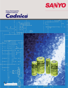 Sanyo Rechargeable CADNICA Batteries - E-SHOP