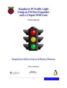 Raspberry Pi Traffic Light Using an I/O Port Expander and a 2