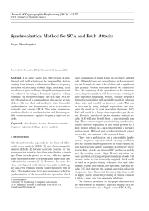 Synchronization Method for SCA and Fault Attacks