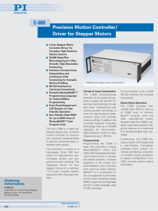 Precision Motion Controller/ Driver for Stepper Motors