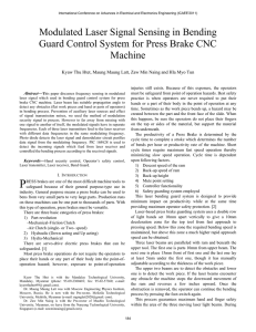 Modulated Laser Signal Sensing in Bending Guard Control System