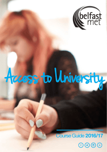 Access University Guide - Belfast Metropolitan College