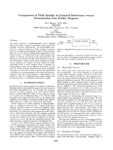 Comparison of Field Quality in Lumped Inductance versus