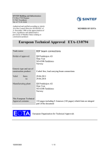 European Technical Approval ETA