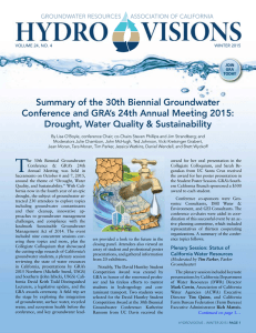 Summary of the 30th Biennial Groundwater Conference and GRA`s