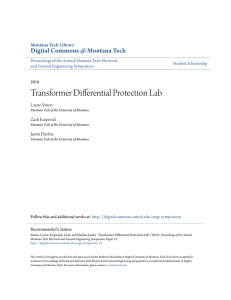 Transformer Differential Protection Lab