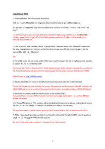 1 FAQs (11 July 2012) 1) Fencing Mission for Primary and