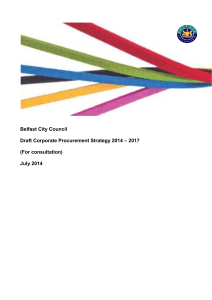 Belfast City Council Draft Corporate