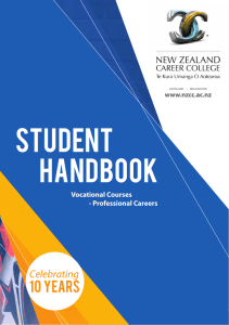 student handbook - New Zealand Career College