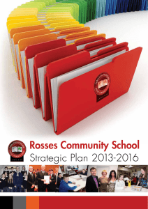Strategic Plan 2013-2016 - Rosses Community School