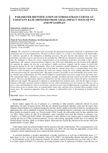 Parameter identification of stress-strain curves at constant