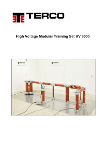 High Voltage Modular Training Set HV 9000