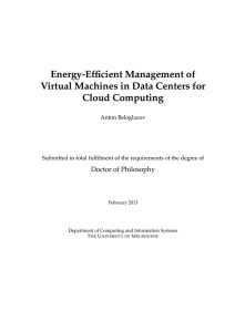 Energy-Efficient Management of Virtual