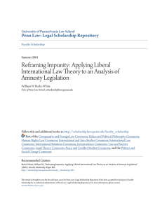 Reframing Impunity - Penn Law: Legal Scholarship Repository