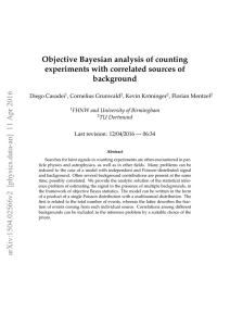 Objective Bayesian analysis of counting experiments with
