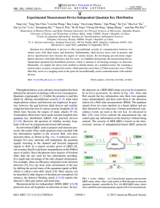 Experimental Measurement-Device-Independent Quantum